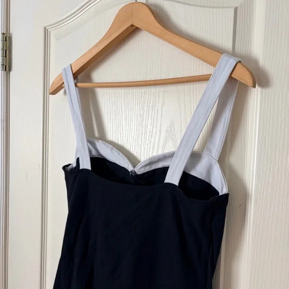Reformation black and white Nelle Knit Midi Tank Dress, Medium - Picture 7 of 16